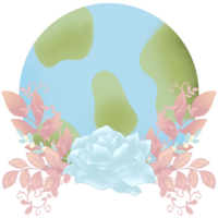 Flowers and earth png