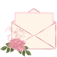 Different flower letter and card png