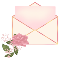 Different flower letter and card png