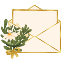 Different flower letter and card png