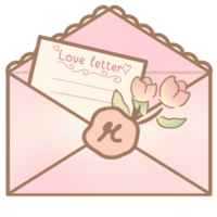 Different flower letter and card png