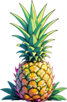 piña Fruta dibujos animados acortar Arte png