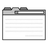 fichier dossier icône sur transparent Contexte png