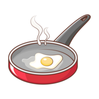 fritte uovo nel un' frittura padella clipart png