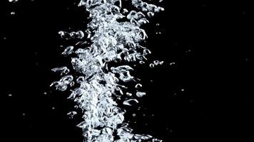 Super slow motion air bubbles underwater. High quality FullHD footage video