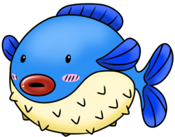 Cartoon color sea animals. Cute aquatic underwater wildlife element illustration png