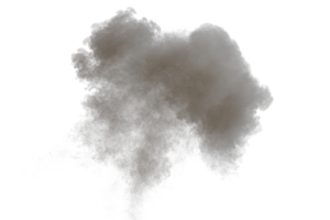 Aerial explosion on transparent background png