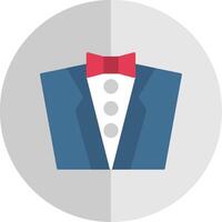 Groom Dress Flat Scale Icon vector