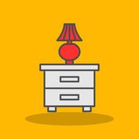 Wardrobe Filled Shadow Icon vector