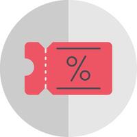 Coupon Flat Scale Icon vector