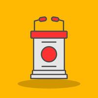 Lectern Filled Shadow Icon vector