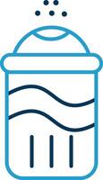 Salt Line Blue Two Color Icon vector