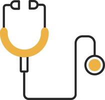 Stethoscope Skined Filled Icon vector