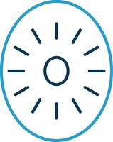 Kiwi Line Blue Two Color Icon vector