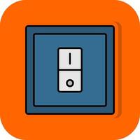 Switcher Filled Orange background Icon vector
