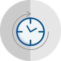 Clockwise Flat Scale Icon vector