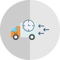 Fast Delivery Flat Scale Icon vector