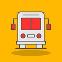 Shuttle Filled Shadow Icon vector
