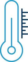 Thermometer Line Blue Two Color Icon vector