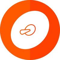 Cymbals Glyph Red Circle Icon vector