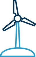 Turbine Line Blue Two Color Icon vector