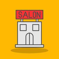 Salon Filled Shadow Icon vector