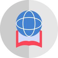 Global Education Flat Scale Icon vector