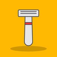 Shaving Razor Filled Shadow Icon vector