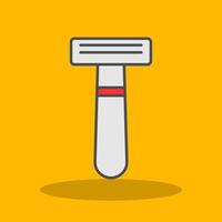 Shaving Razor Filled Shadow Icon vector