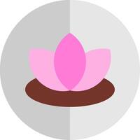 Lotus Flat Scale Icon vector