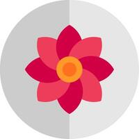 Flower Flat Scale Icon vector