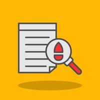 Evidence Filled Shadow Icon vector