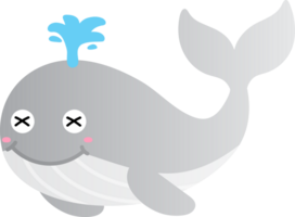 süß Wal Karikatur, Meer Tier png