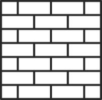 Brickwall Skined Filled Icon vector