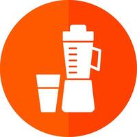 Juicer Glyph Red Circle Icon vector