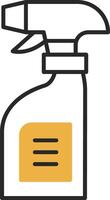 Cleaning Spray Skined Filled Icon vector