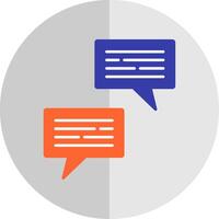 Conversation Flat Scale Icon vector