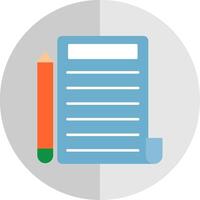 Write Flat Scale Icon vector