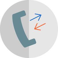 Phone Receiver Flat Scale Icon vector