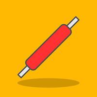 Rolling Pins Filled Shadow Icon vector