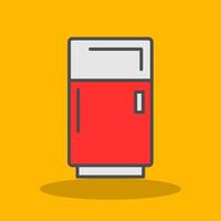 Fridge Filled Shadow Icon vector