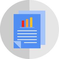 Report Flat Scale Icon vector