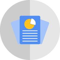 Report Flat Scale Icon vector