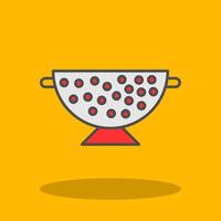 Sieve Filled Shadow Icon vector