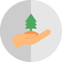 Tree Flat Scale Icon vector