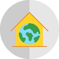 Greenhouse Flat Scale Icon vector