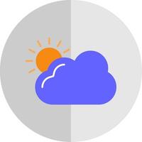 Sunny Flat Scale Icon vector