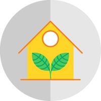 Greenhouse Flat Scale Icon vector