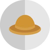 sombrero plano escala icono vector