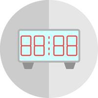 Digital Clock Flat Scale Icon vector